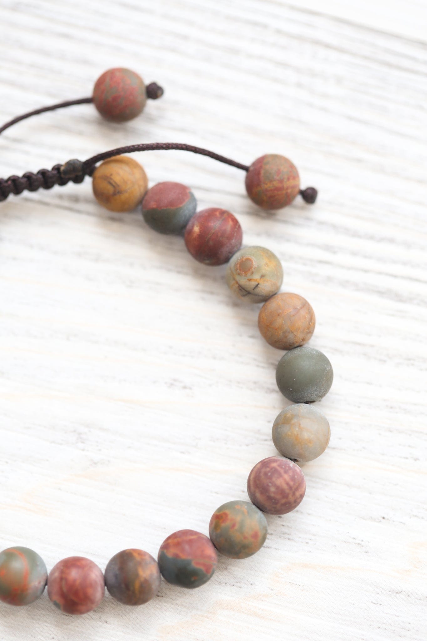 Wrist Malas Matte Riverstone Wrist Mala