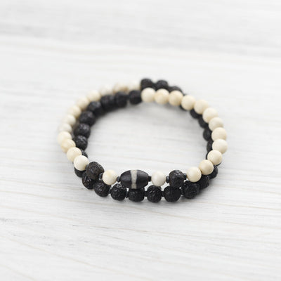 Wrist Malas Medicine Buddha Dzi & Rudraksha Bracelet WM678