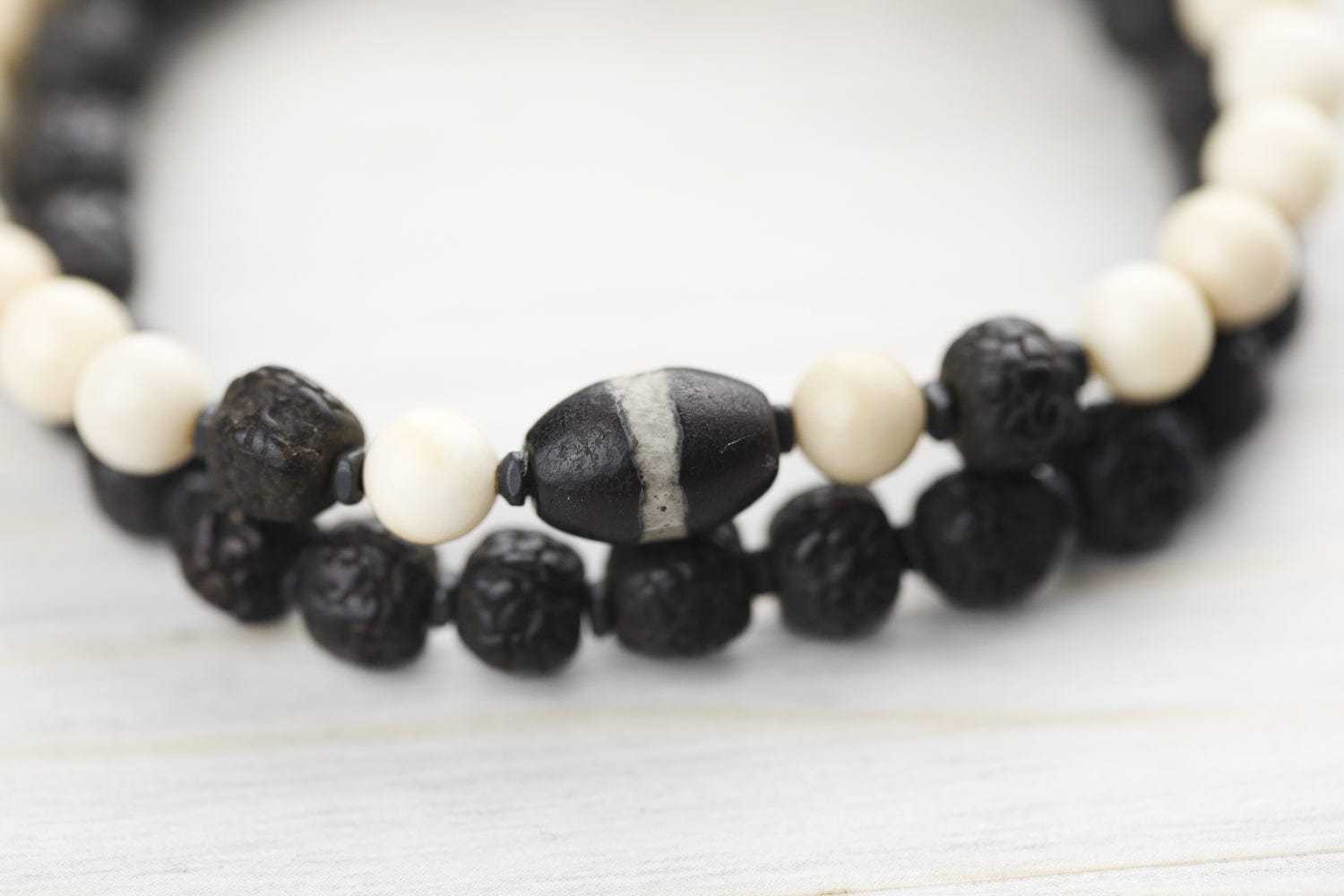 Wrist Malas Medicine Buddha Dzi & Rudraksha Bracelet WM678