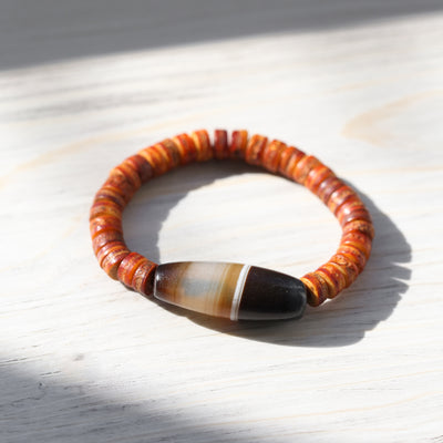 Wrist Malas Mother of Dzi Ancient Agate Bracelet 01 WM685