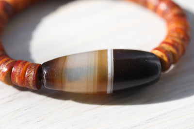 Wrist Malas Mother of Dzi Ancient Agate Bracelet 01 WM685