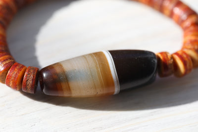 Wrist Malas Mother of Dzi Ancient Agate Bracelet 01 WM685