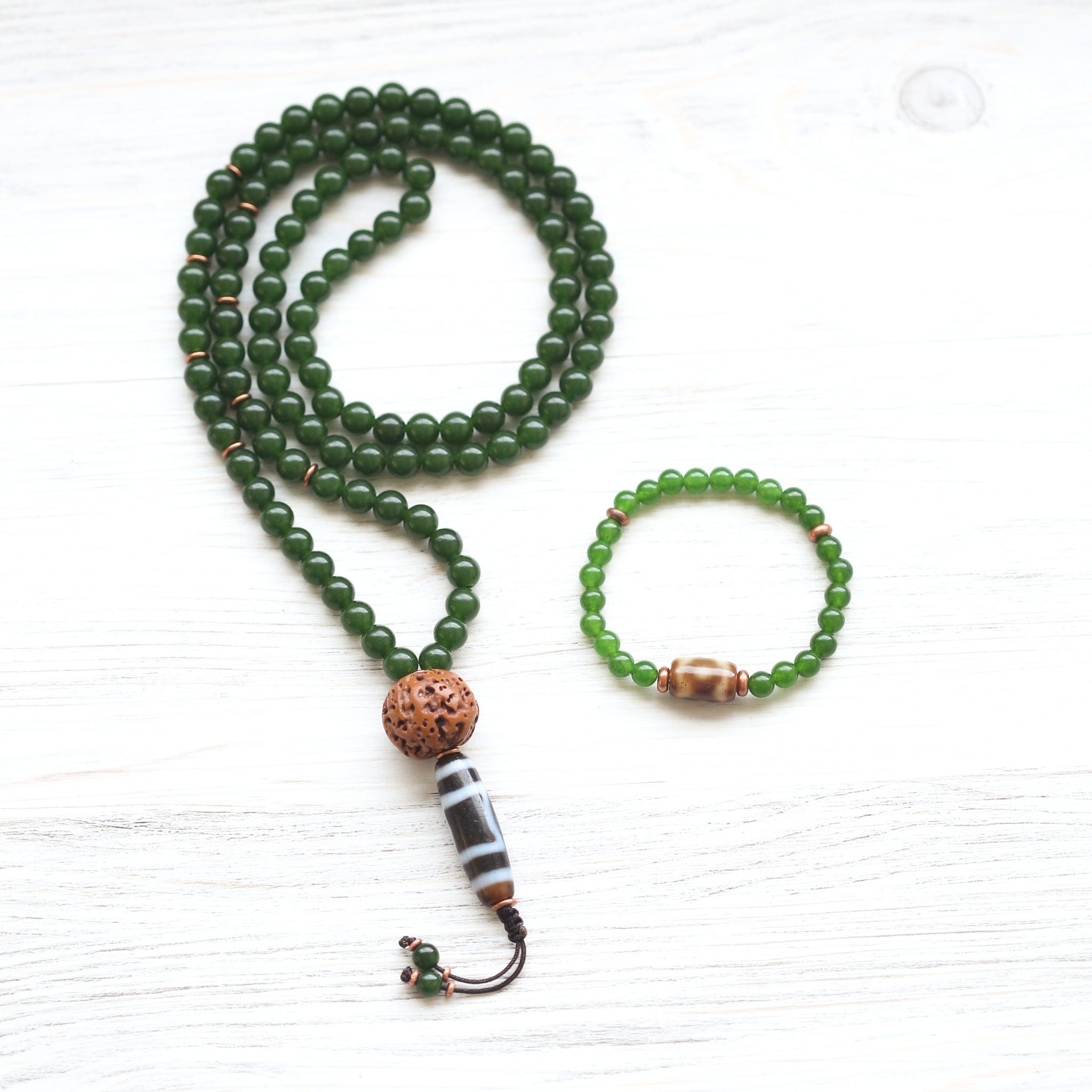 Wrist Malas Serenity Dzi Bracelet