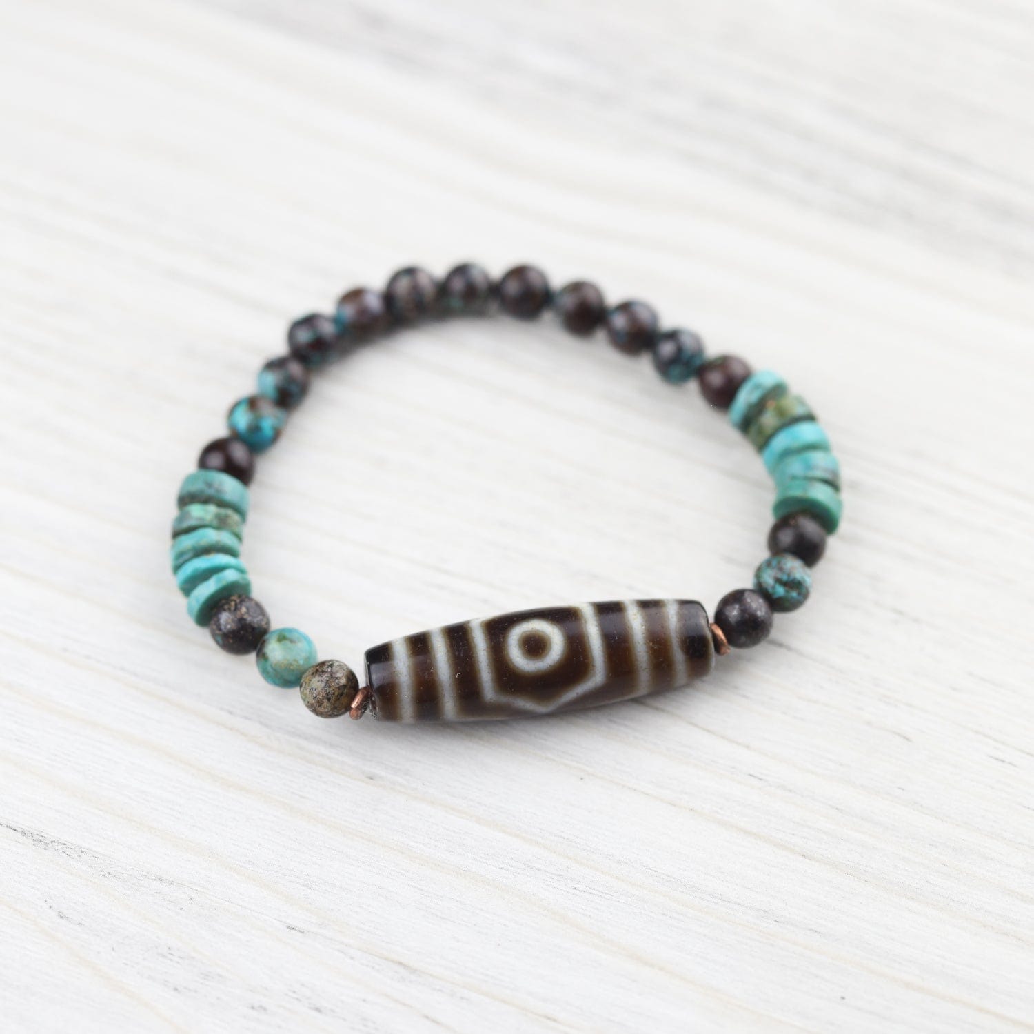 Wrist Malas Three Stars of Luck Dzi Bracelet WM679