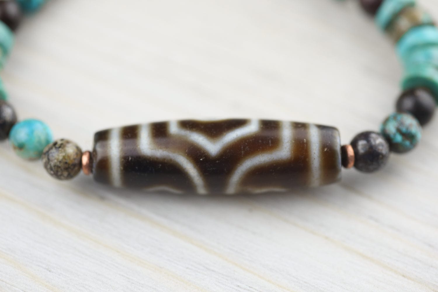 Wrist Malas Three Stars of Luck Dzi Bracelet WM679