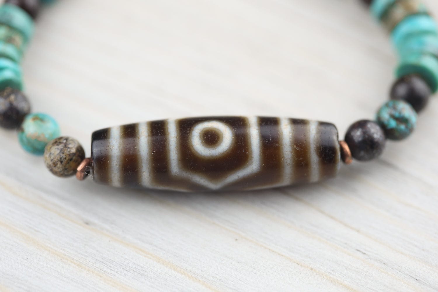 Wrist Malas Three Stars of Luck Dzi Bracelet WM679