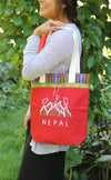 Bags Default Nepal Shopping Bag with Bhutanese Trim fb163