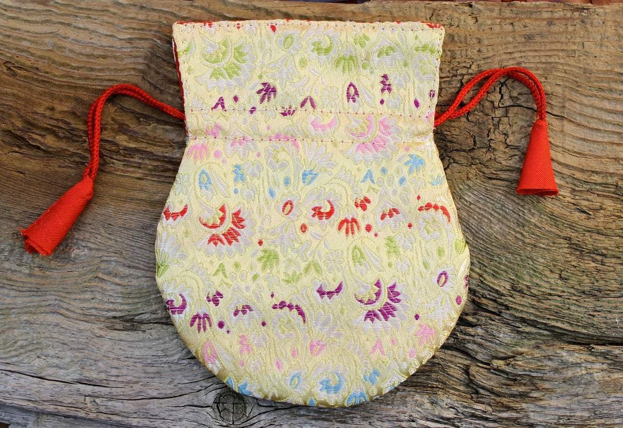 Bags Default Small Multi Colored Silk Mala Bag fb446