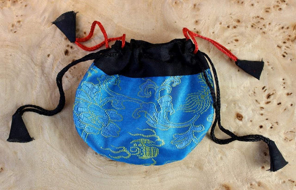 Tiny Aqua Dragon Jewelry Bag Bracelet - DharmaShop