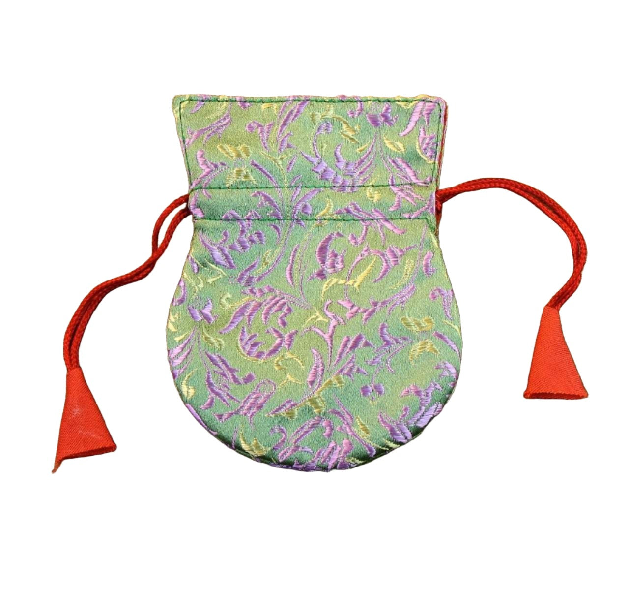 Bags Default Tiny Green Floral Jewelry Bag fb487