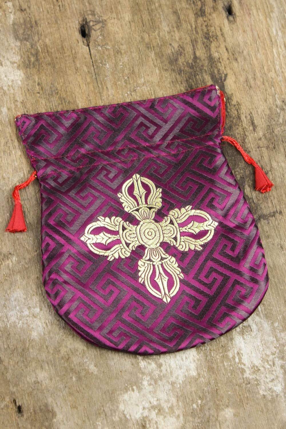 Bags Double Dorje Mala Bag with Color Choice