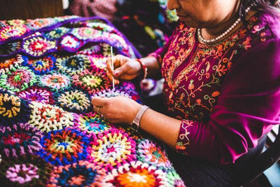 Blankets Beautiful Woolen Hand-Crocheted Blanket WO028