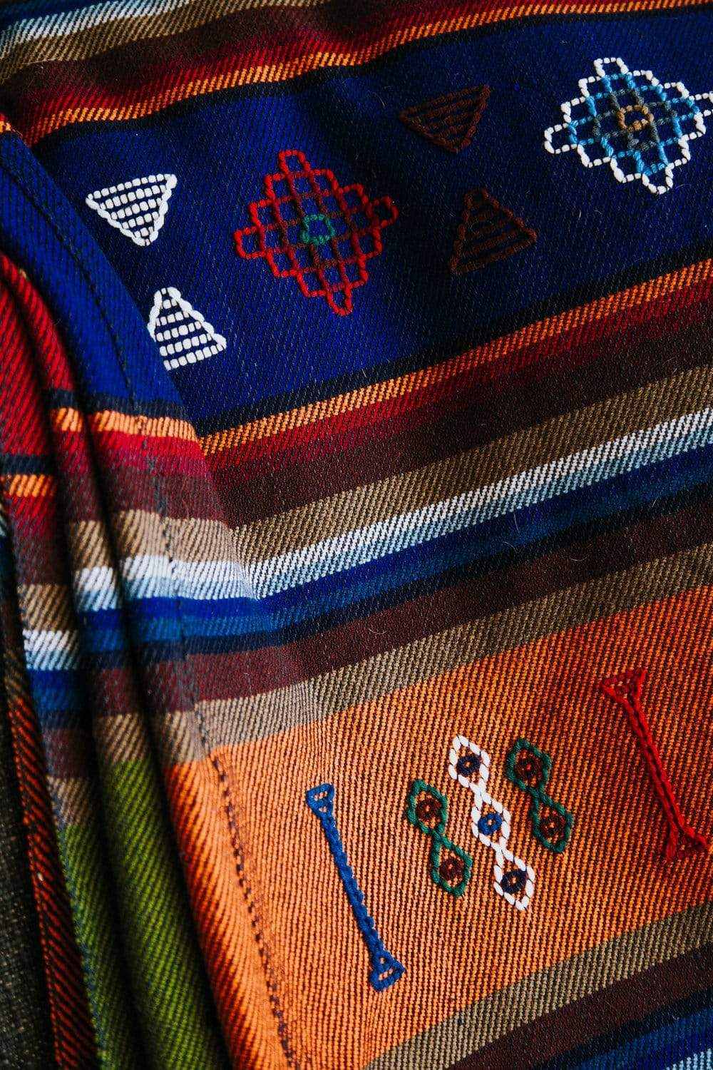 Blankets Geometric Hand-Dyed Artisan Blanket fb546