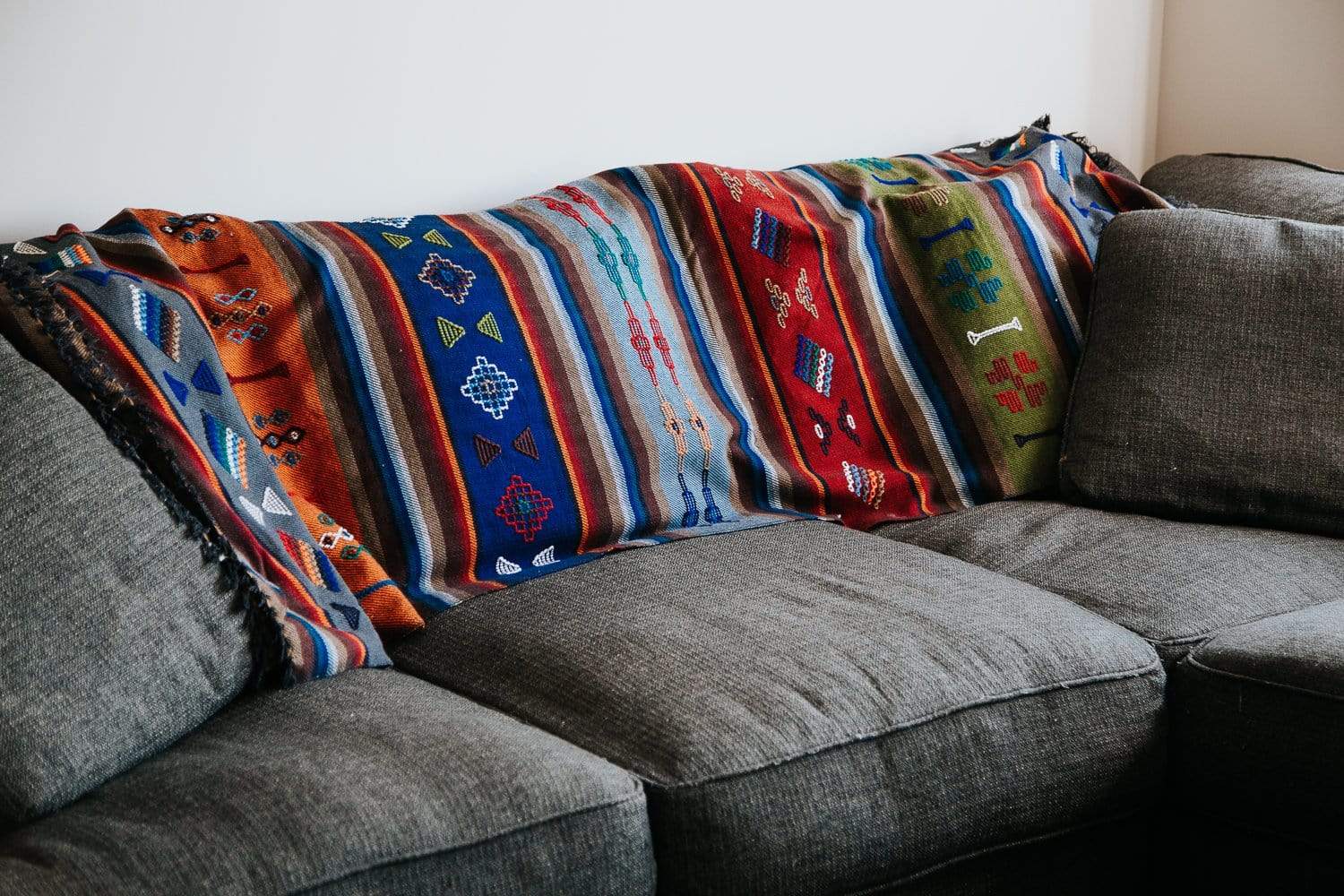 Blankets Geometric Hand-Dyed Artisan Blanket fb546