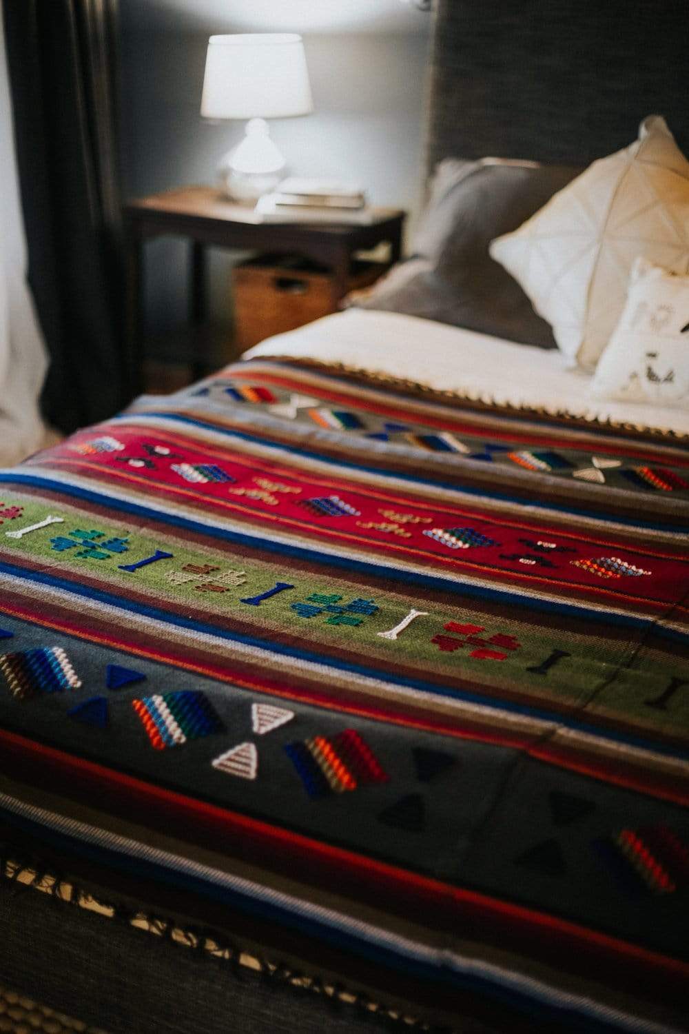 Blankets Geometric Hand-Dyed Artisan Blanket fb546