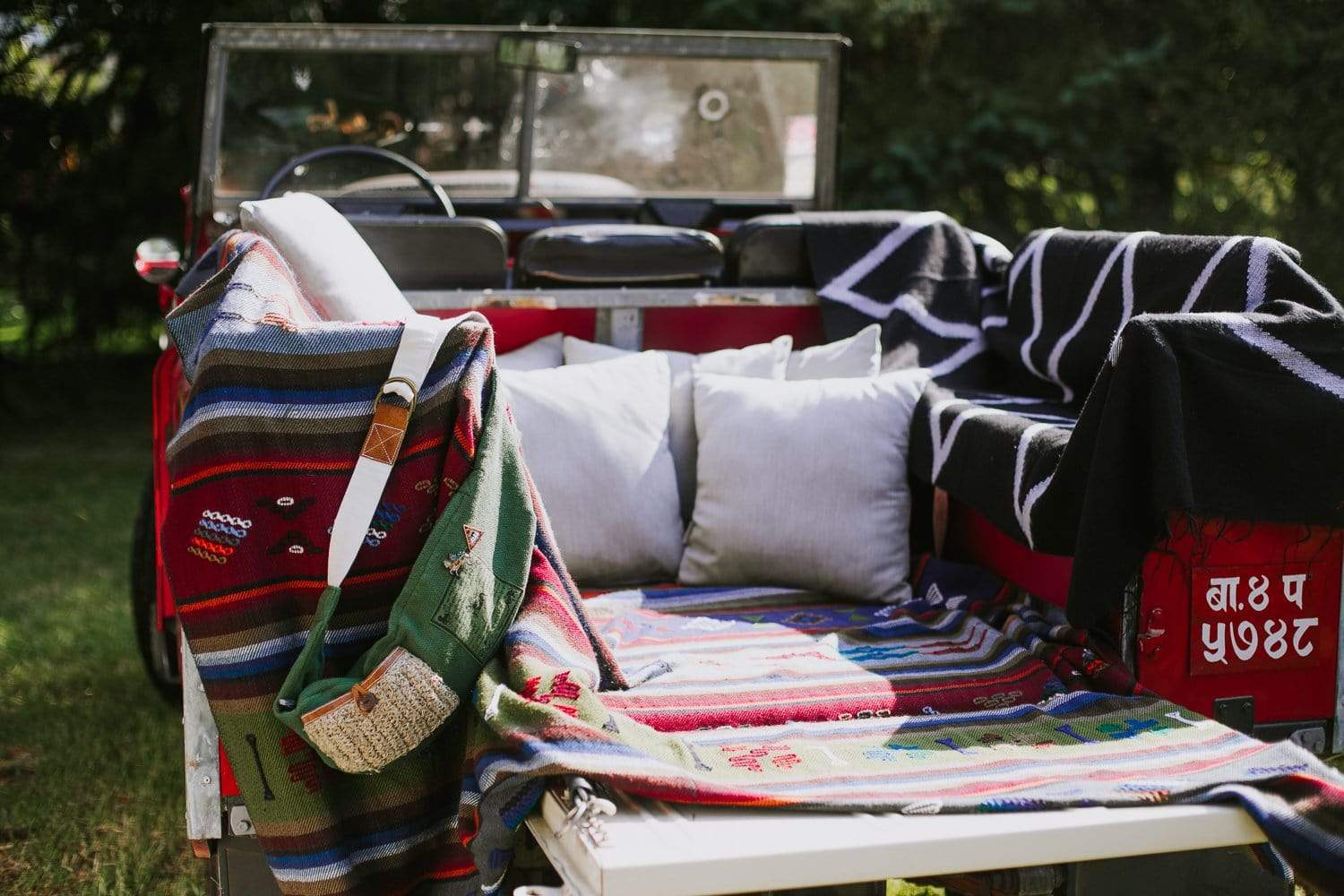 Blankets Geometric Hand-Dyed Artisan Blanket fb546