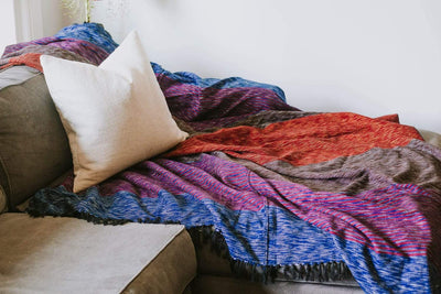 Blankets Himalayan Hand Dyed Artisan Blanket FB549