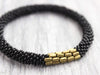 Bracelets Black and Gold Roll-On Bracelet SW01