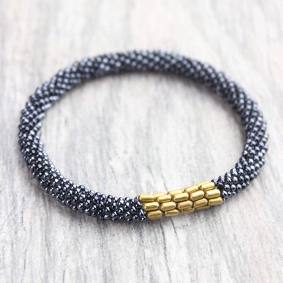 Bracelets Blue and Gold Roll-On Bracelet SW05