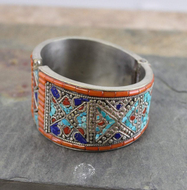 One of a Kind Sample Silver Tibetan Bracelet - DharmaShop