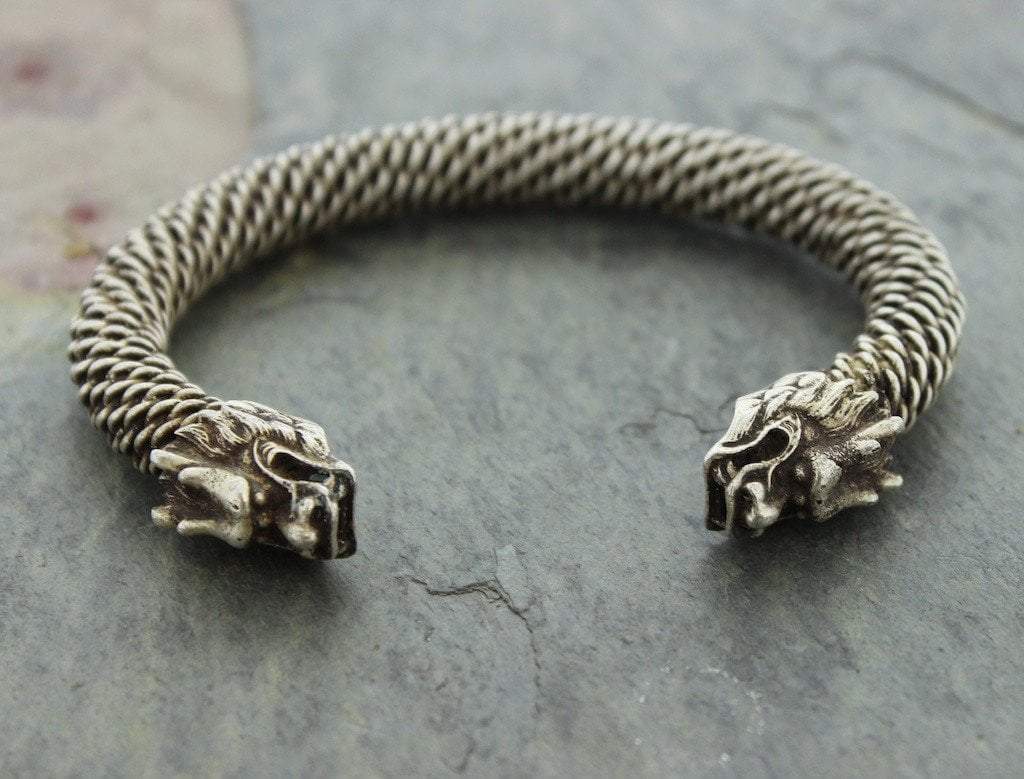 Bracelets Default One of a Kind Vintage Miao Dragon Bracelet mens201