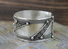 Bracelets Default Silver Filagree Cuff Bracelet jb451