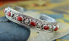 Bracelets Default Sterling Silver Band of Coral Bracelet jb164