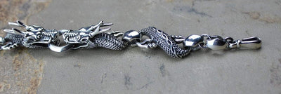 Bracelets Default Sterling Silver Dragon Bracelet jb426