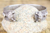Bracelets Default Tibetan Mantra with Dorjes and Garuda Sterling Bracelet JB652