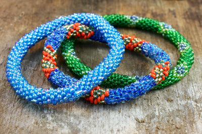 Bracelets Default Tropical Nepalese Set of Three Roll On Bracelets jb594