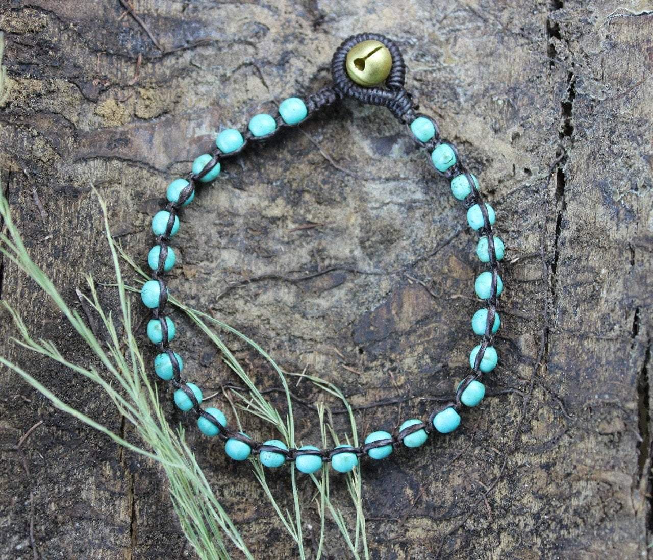 Bracelets Default Turquoise-Colored Bead Bracelet jb147