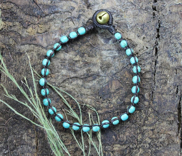 Turquoise-Colored Bead Bracelet - DharmaShop