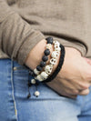 Bracelets Earthquake Relief Beaded Bracelet in Black JB747