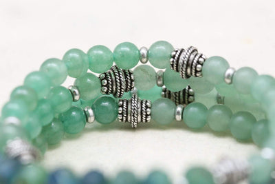 Bracelets Glistening Green Wrap Bracelet JB869