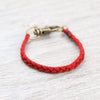 Bracelets Small Braided Suede Bracelet in Red JB899.SM