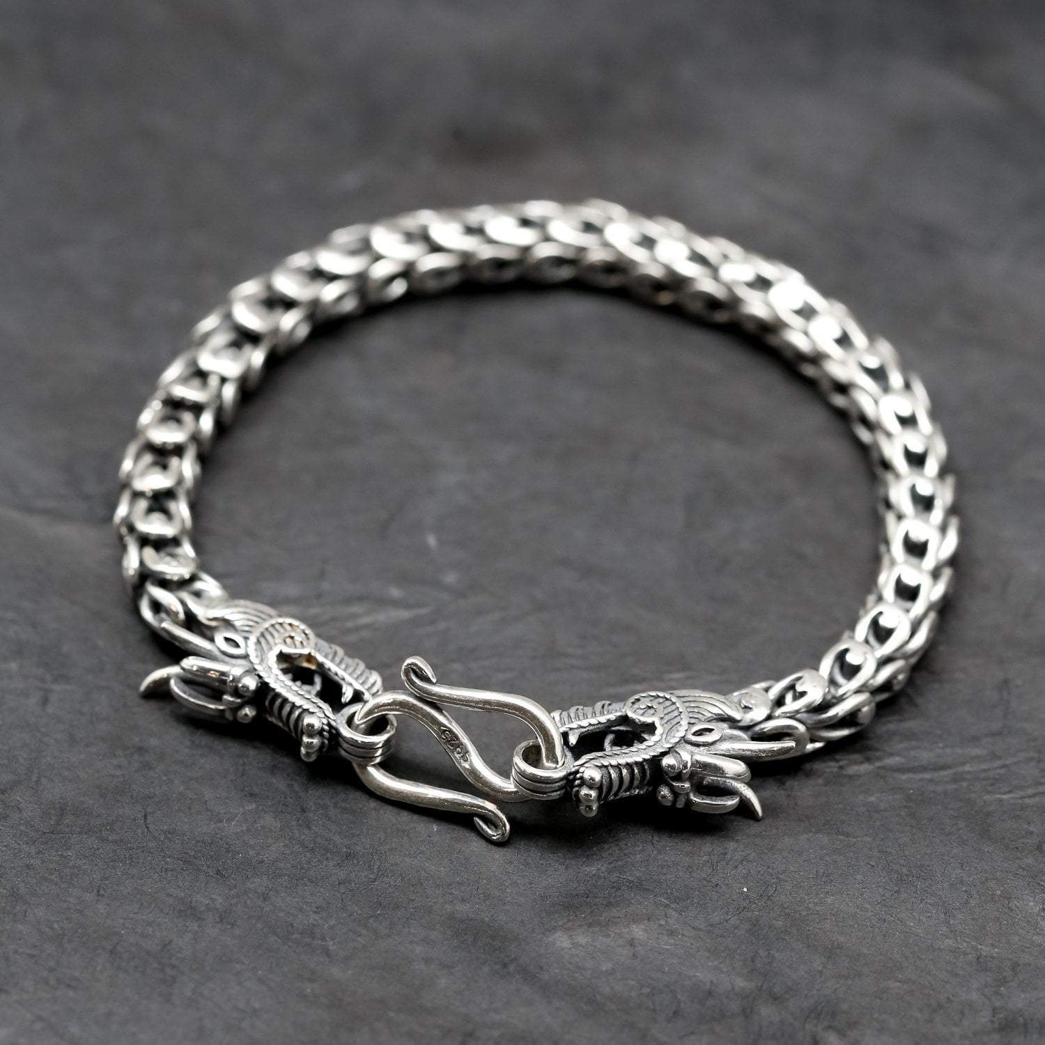 Men 925 Sterling Silver Dragon Viking Bracelet Men's Bracelet Jewelry Lucky  Gift | eBay