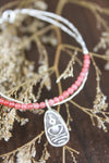Bracelets Thai Amulet Charm Bracelet with Rose Quartz JB683