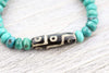 Bracelets True Turquoise and Dzi Bracelet JB900