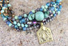 Bracelets Turquoise Thai Amulet Beaded Bracelet JB673