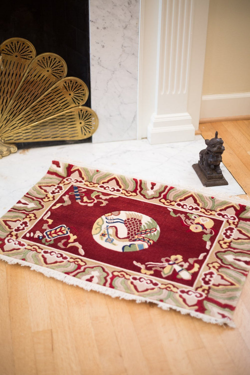 Amazing Tibetan Phoenix Rug - DharmaShop