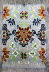 Carpets Default Grey Vines and Flowers Tibetan carpet cr024