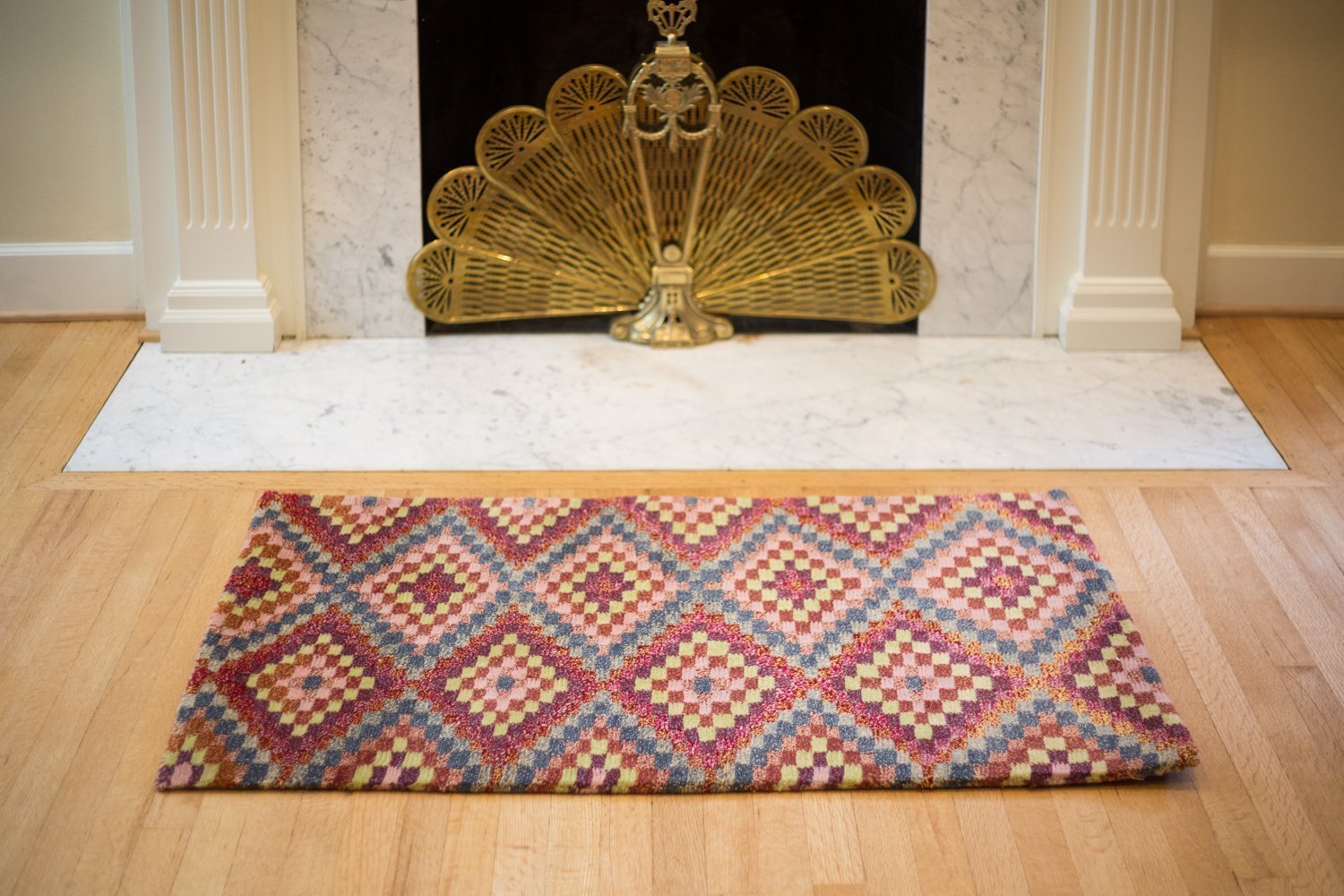 Large Geometric Tibetan Meditation Rug 01 - DharmaShop