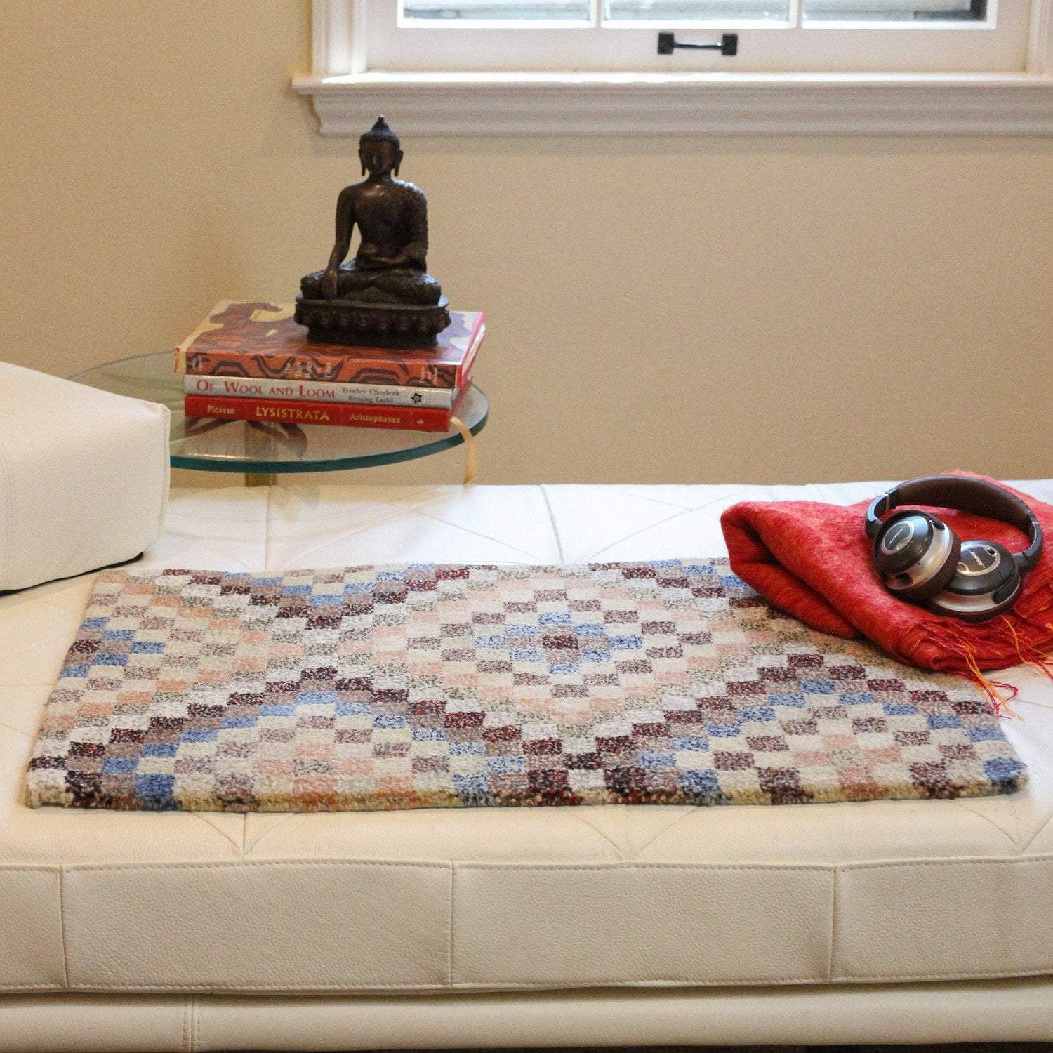 Medium Geometric Tibetan Meditation Rug 01 - DharmaShop