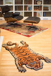 Carpets Medium Tibetan Tiger Rug Sunset Orange CR052