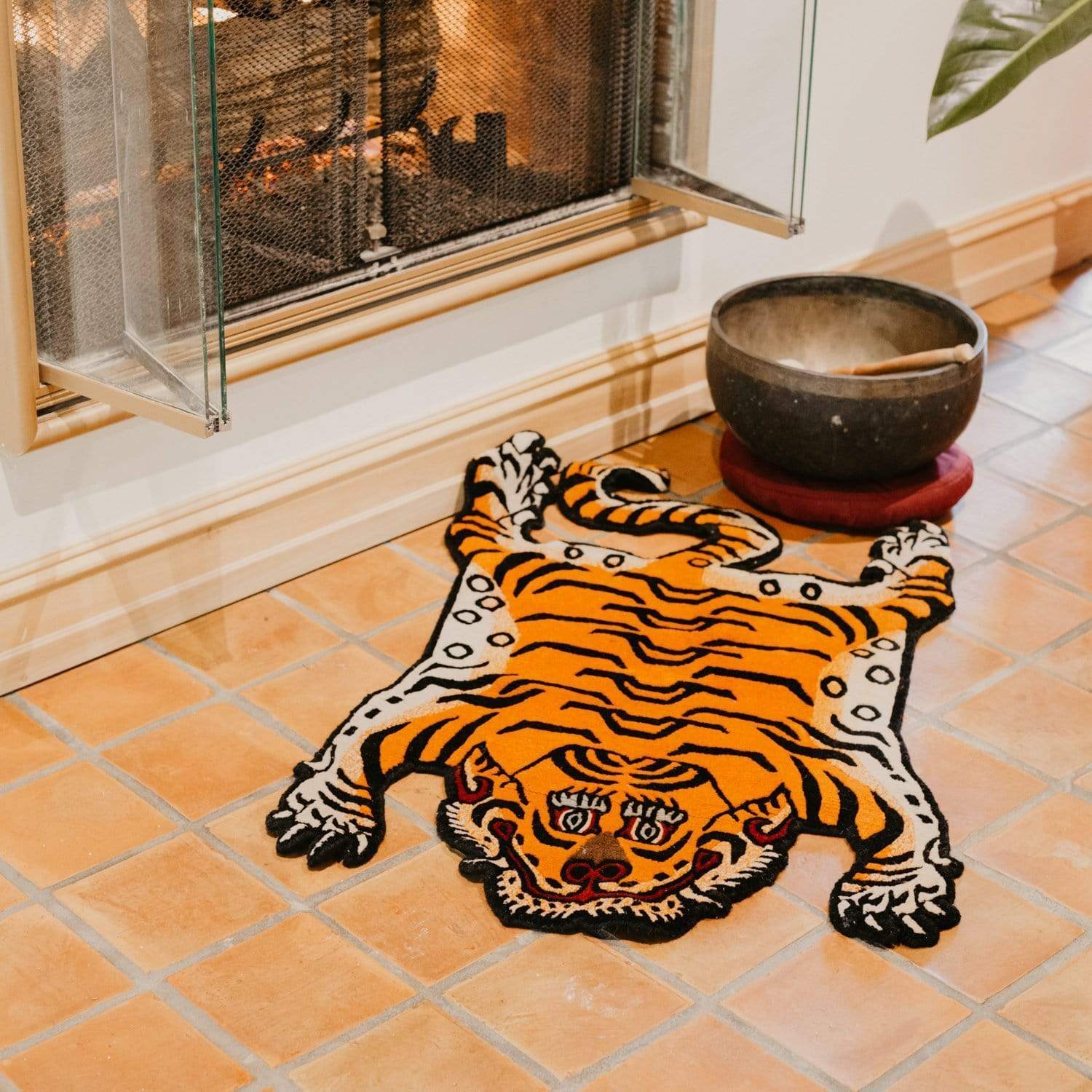 Handcrafted Wool Tiger Rugs - Made in Nepal - DharmaShop