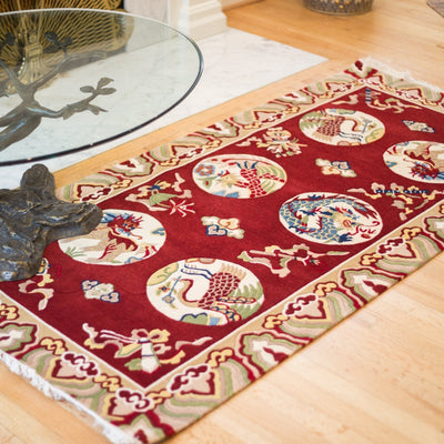 Carpets Traditional Tibetan Animals Carpet CR084