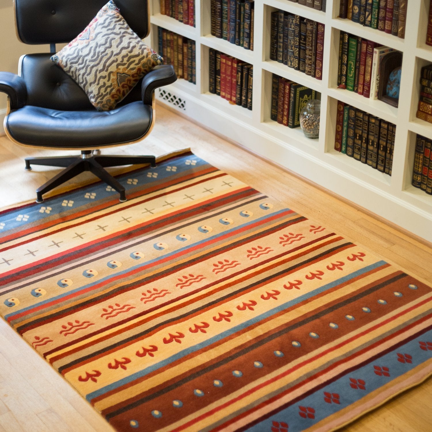 Chippawa Rug Designs Traditional Tibetan Chuba Area Rug - DharmaShop