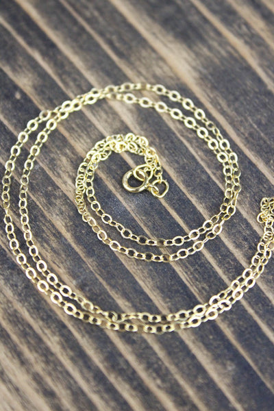 chains 18 Inch Gold Filled Chain jc023