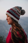 Sombrero de lana del Himalaya hecho a mano