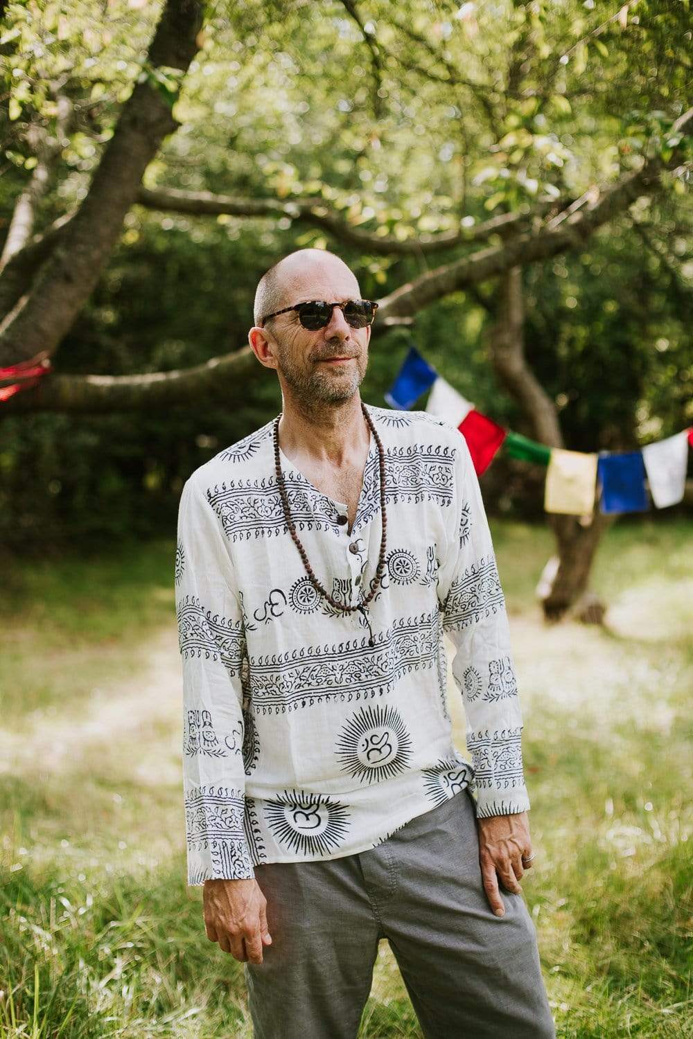 Clothing Om Long Sleeve Top in White